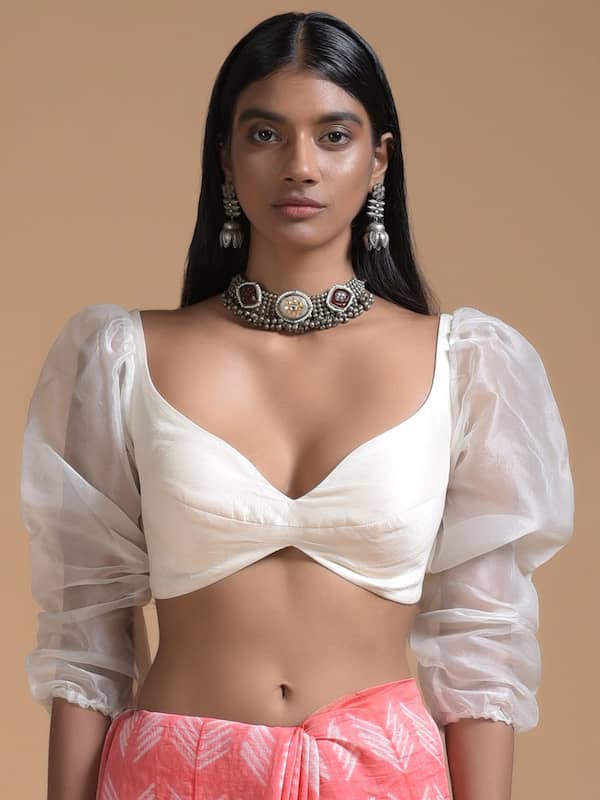 Buy Pure Paithani Silk White Saree With Contrast Blouse Online – Sunasa-sgquangbinhtourist.com.vn
