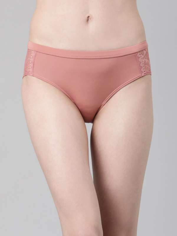Buy Enamor P109 No Visible Panty Line Thong Low Waist Co Ordinate Panty  Rosette Pink online