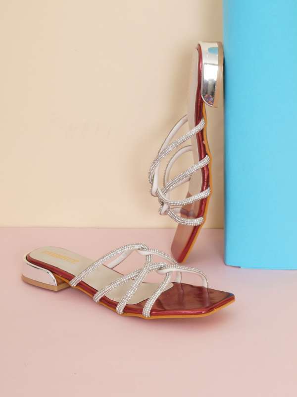Magenta block best sale heel sandals