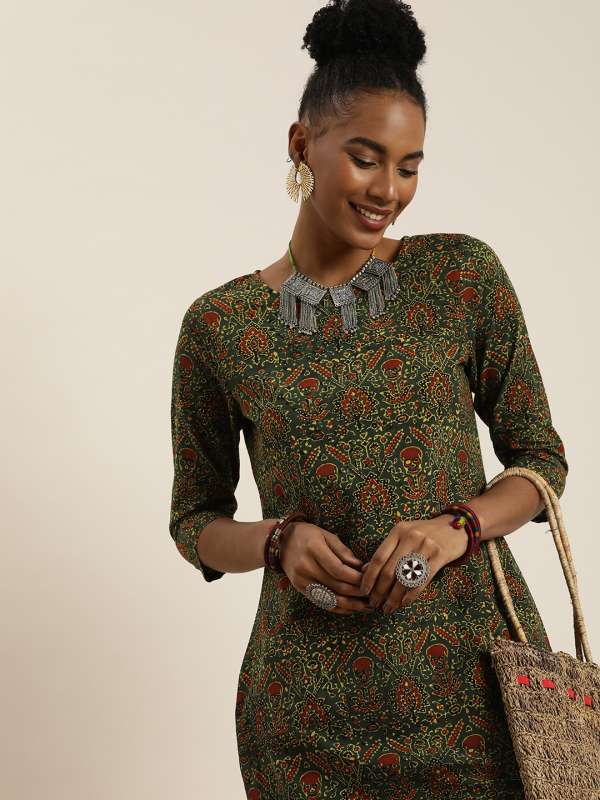 Ajrakh dresses top