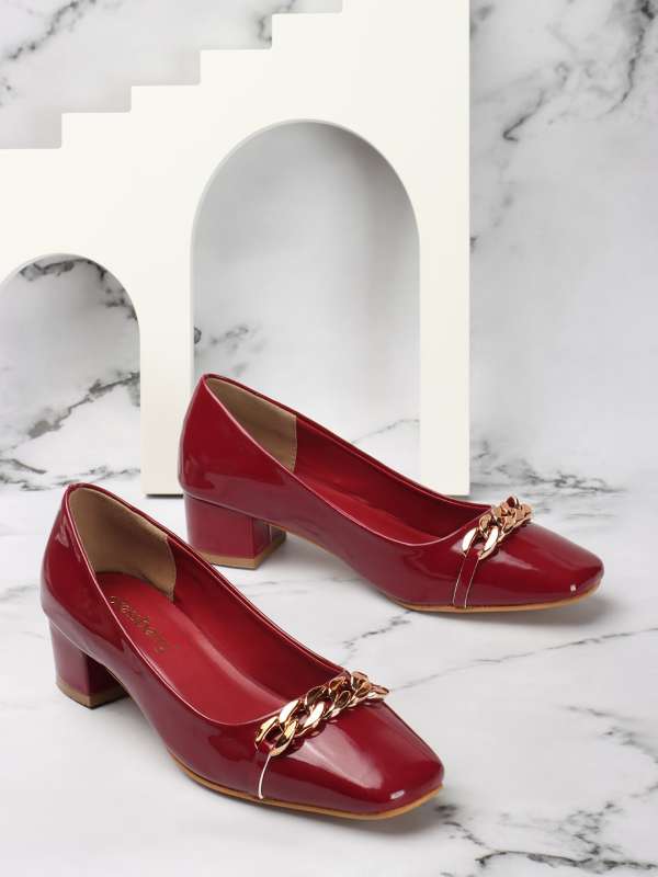 Red embellished new arrivals shoes