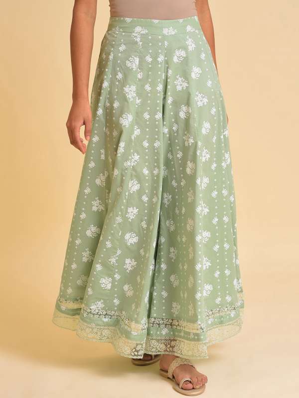 Printed palazzo pants clearance myntra