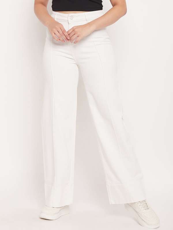 Buy Tan Trousers & Pants for Women by MADAME Online