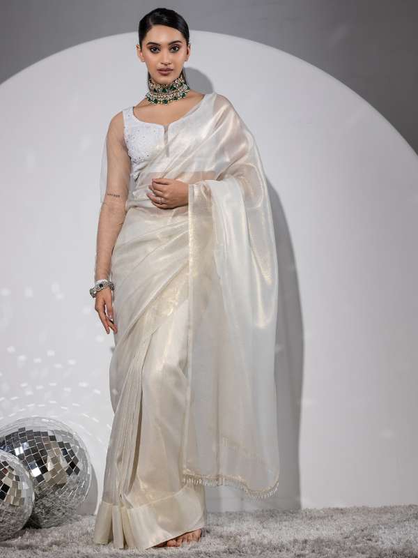 Myntra sales white saree