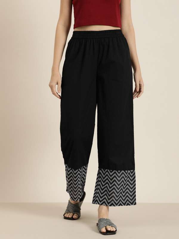 Palazzo online pants myntra