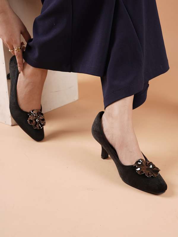 Dressberry Black Solid Embellished Kitten Heels 7294562.htm Buy Dressberry Black Solid Embellished Kitten Heels 7294562.htm online in India