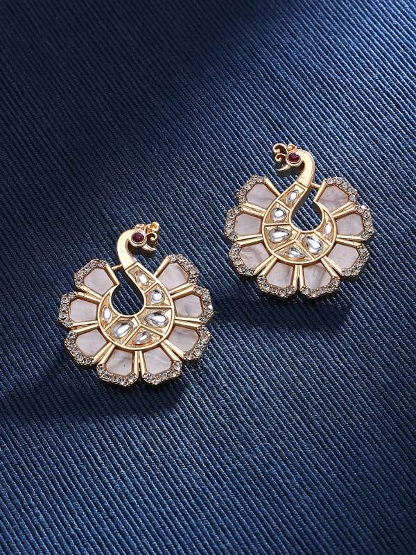 Peacock hotsell studs gold