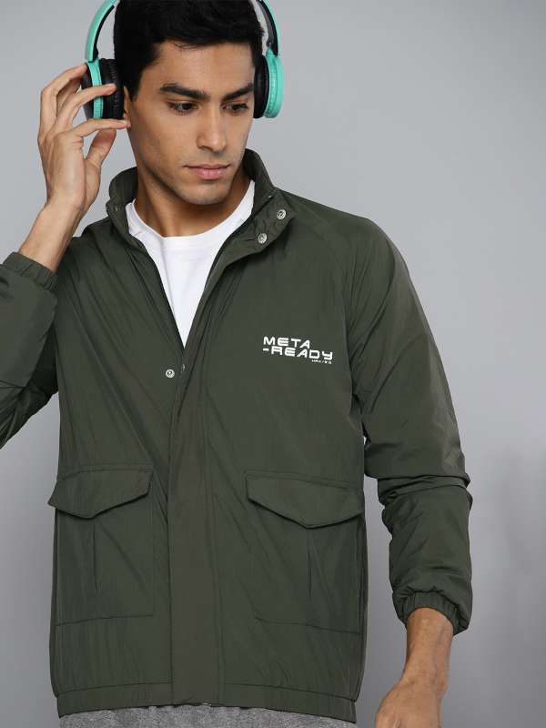 Buy HRX By Hrithik Roshan Men Olive Green Solid Active Bomber Jacket -  Jackets for Men 4453297