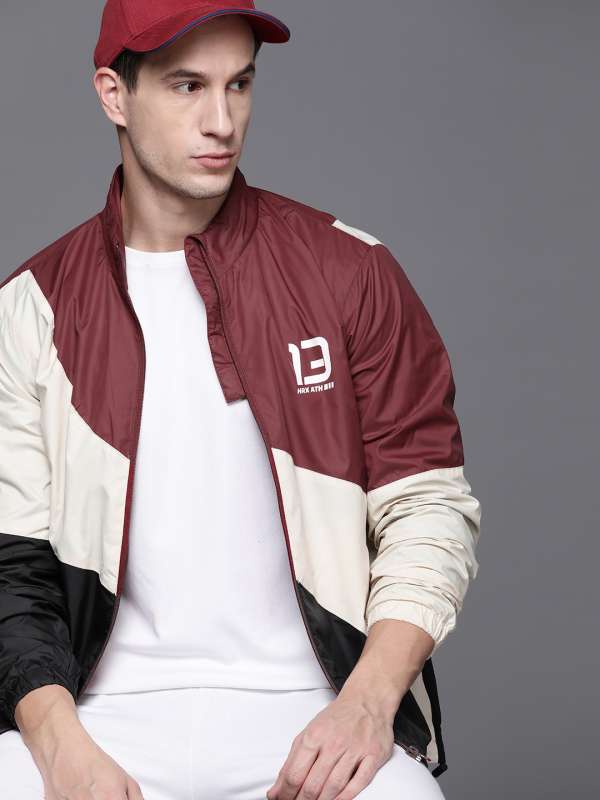 Hrx By Hrithik Roshan Maroon Jackets Buy Hrx By Hrithik Roshan