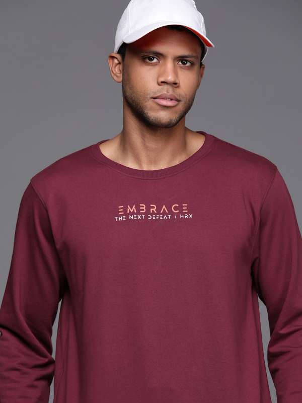 Hrx By Hrithik Roshan Burgundy Clothing Buy Hrx By Hrithik Roshan Burgundy Clothing online in India