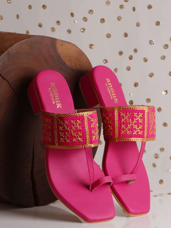 Fuchsia block heel best sale sandals