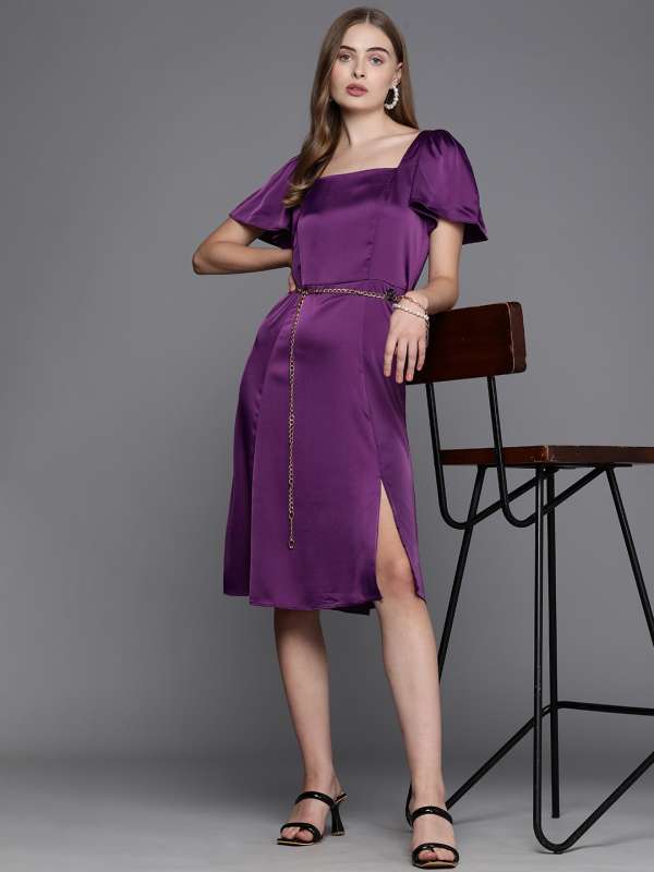 Allen Solly Women Knee Length Dresses Buy Allen Solly Women Knee