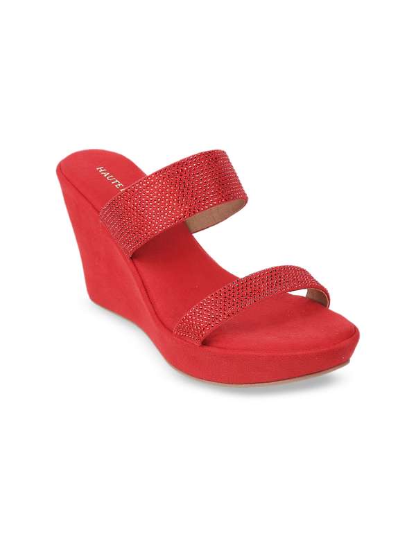 Womens red outlet wedge heels