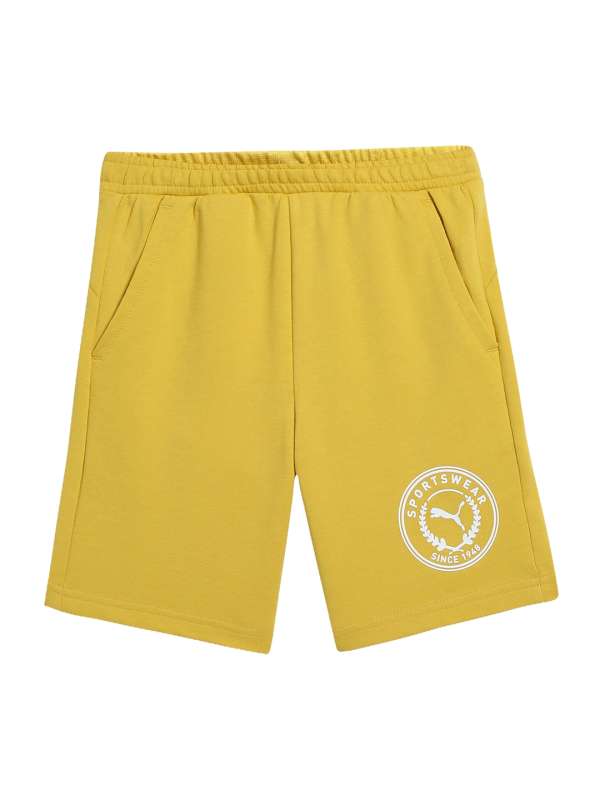 Yellow puma shorts outlet