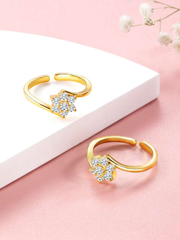 Gold toe top rings online