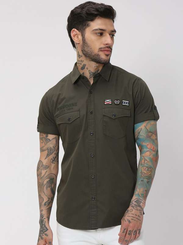 Mufti slim sales fit shirts
