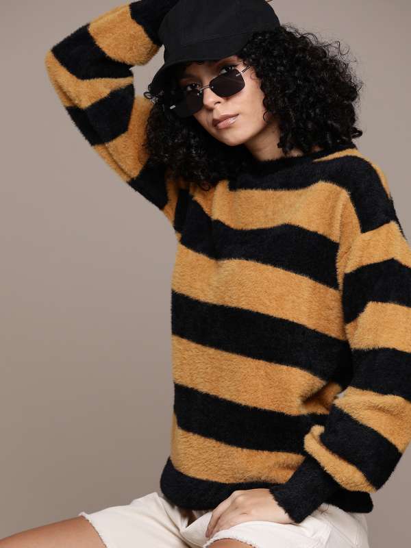 Fur pullover sweater sales