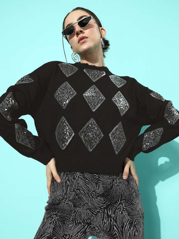 Glitter sweaters women's outlet