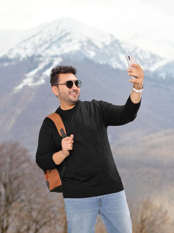 Mens plus size sweaters clearance