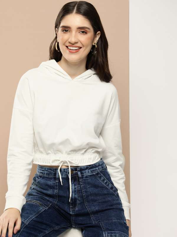 Myntra crop hoodie 2025