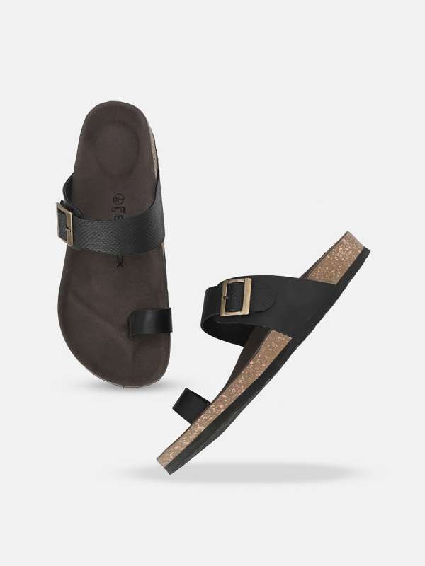 Big fox men's best sale black casual sandal