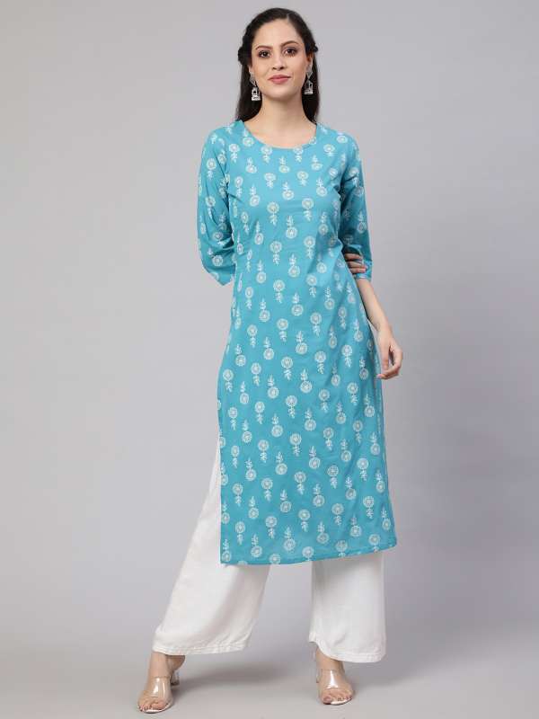 Nayo women's on sale printed straight kurta