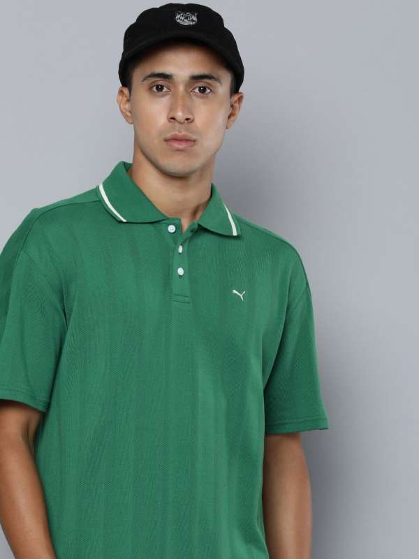 Puma green outlet polo shirt