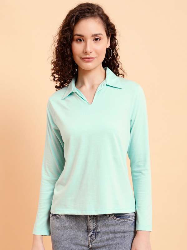 Green Long Sleeves Polo Tshirts Buy Green Long Sleeves Polo Tshirts online in India