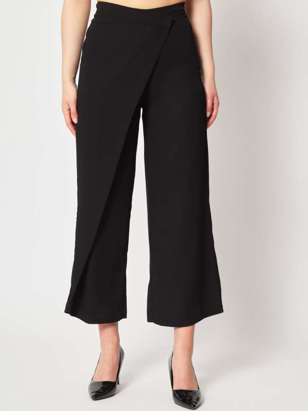 Buy Grey Trousers & Pants for Women by Zastraa Online