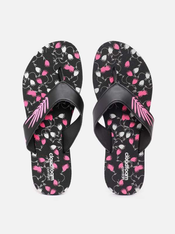 Adidas floral sliders best sale