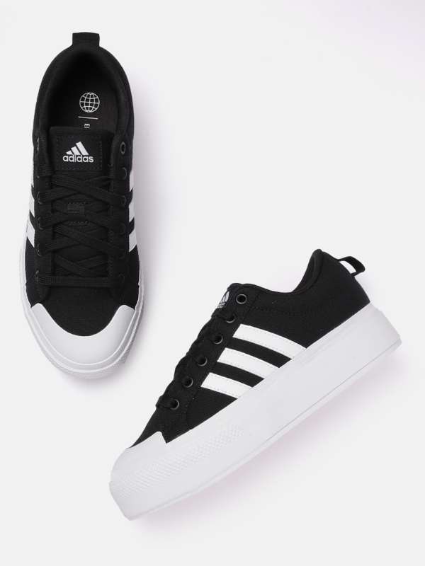 adidas Men's Bravada 2.0 Skate Shoe, Black/White/Black, 7 