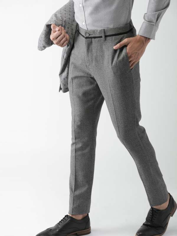 Myntra mens deals formal trousers