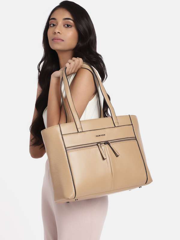 Allen solly tan solid shoulder bag on sale