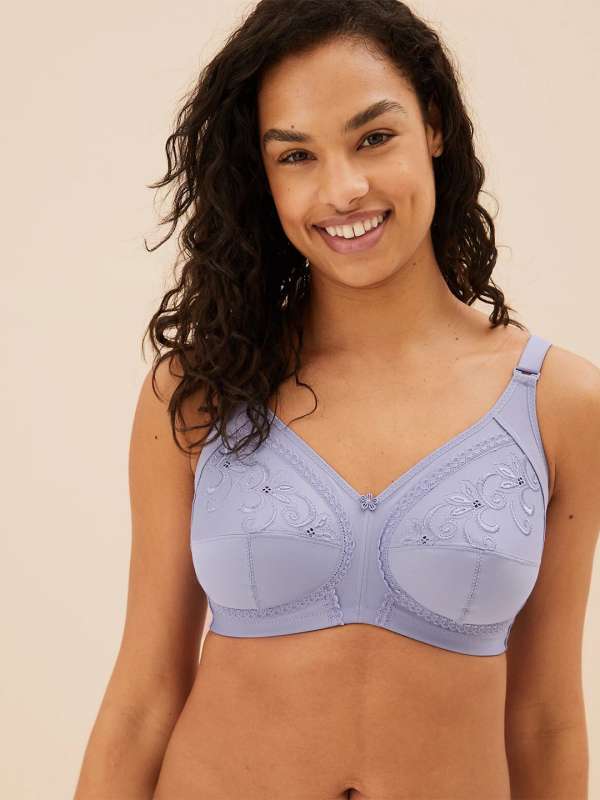 Buy Marks & Spencer Embroidered Non Wired Total Support Bra In
