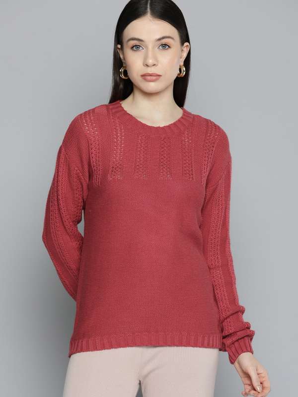 Women Red Sweaters Buy Women Red Sweaters online in India