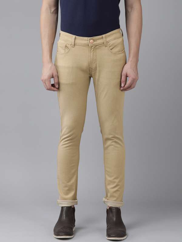 Mens skinny khaki shop jeans