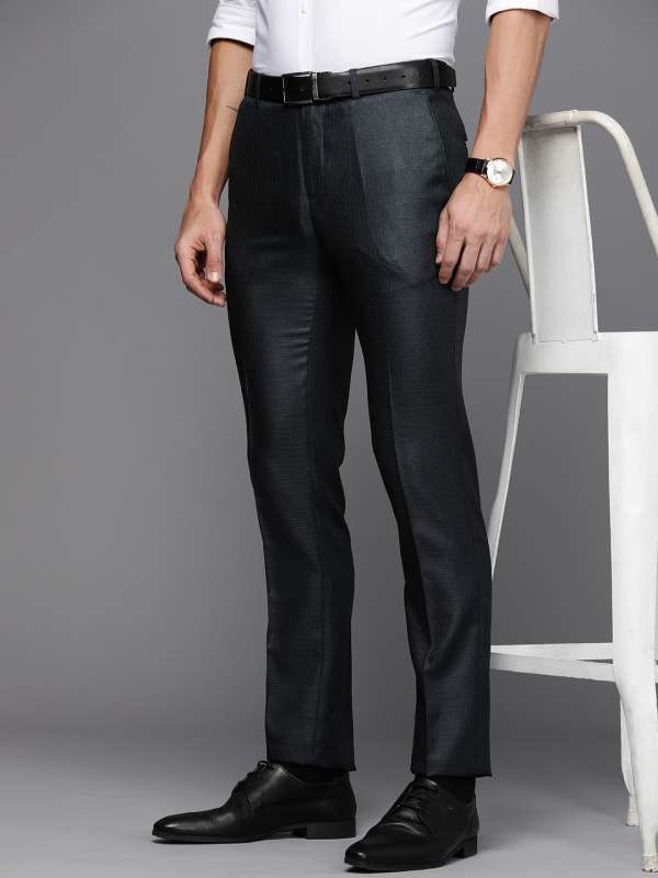 Buy Raymond Maroon Slim Fit Flat Front Trousers for Mens Online  Tata CLiQ