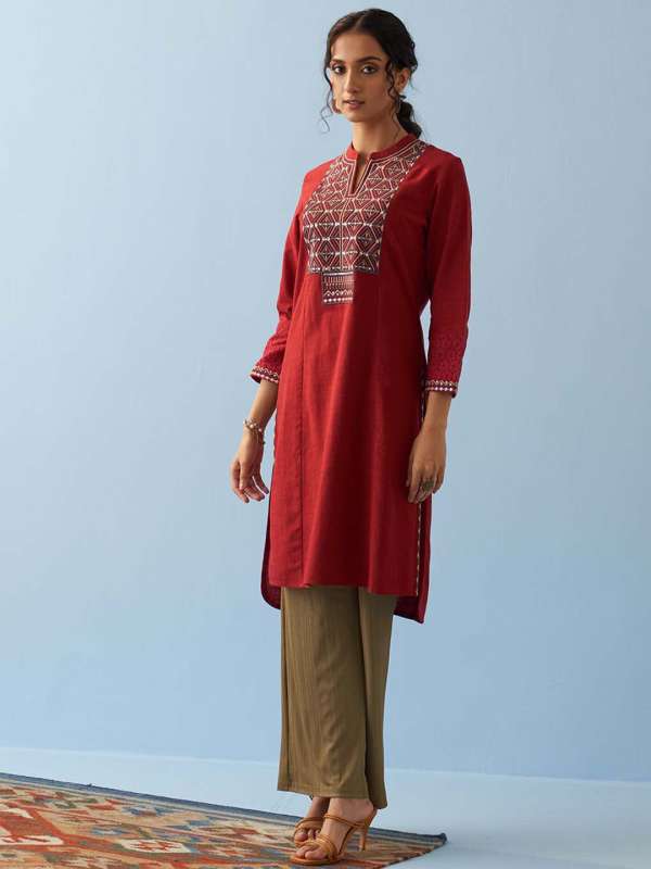Red Women Kurtas Kurtis Lakshita Buy Red Women Kurtas Kurtis