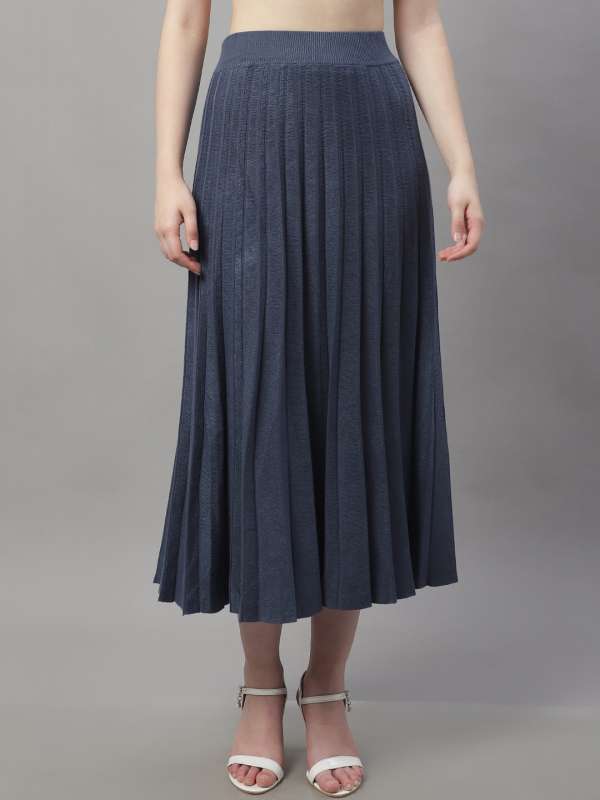 Long wool skirt designs cheap