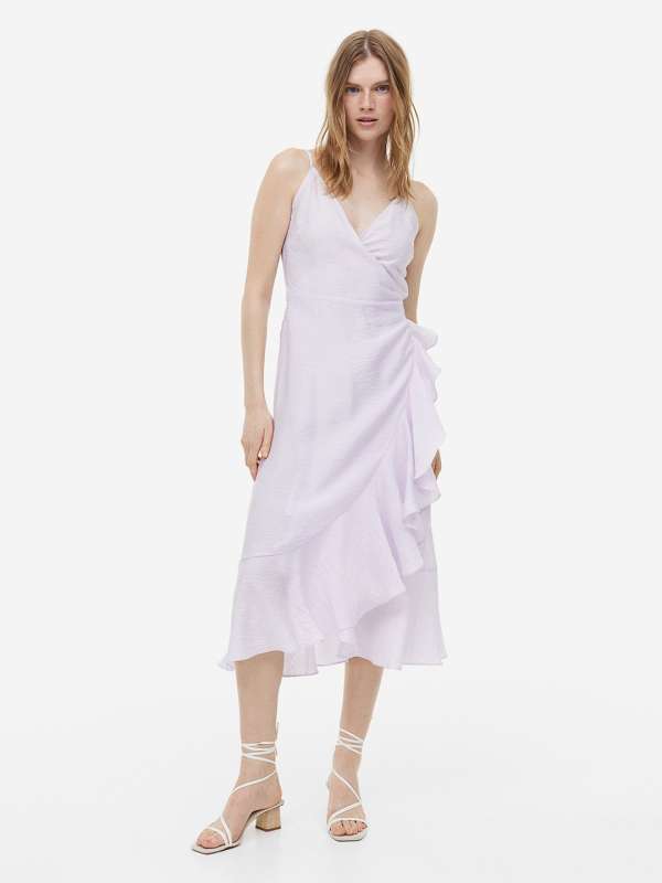 H&m flounced wrap dress store