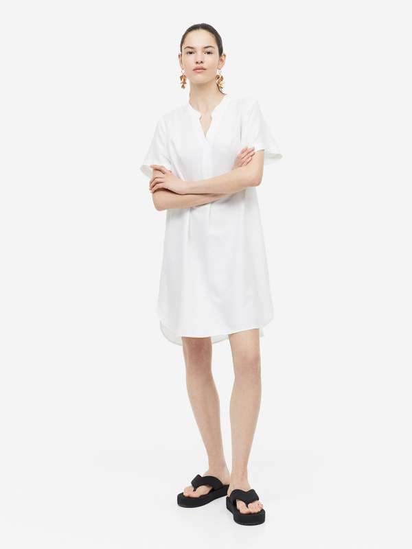 H&m white tunic sales dress