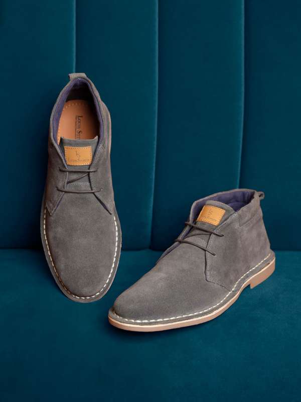 Grey desert boots mens top