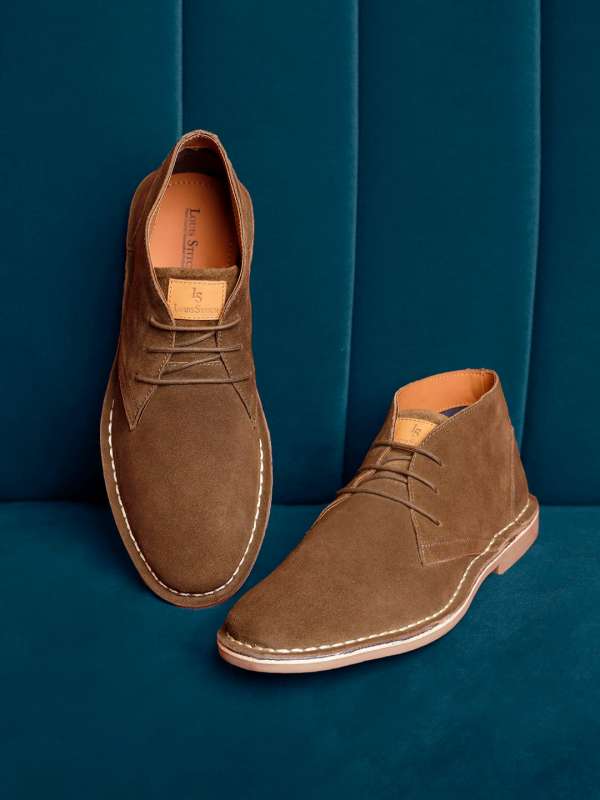 Suede leather booties on sale