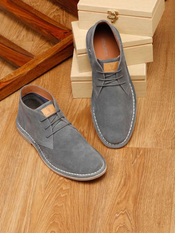 Grey suede desert boots mens top