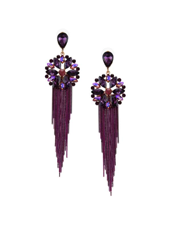Dressberry Purple Earrings Buy Dressberry Purple Earrings online