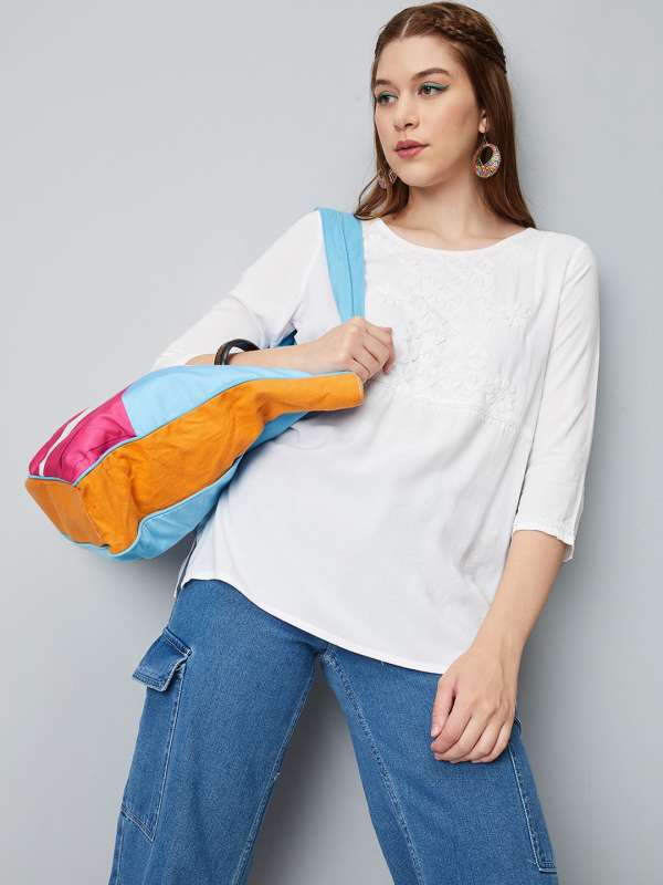 Myntra kurti tops store