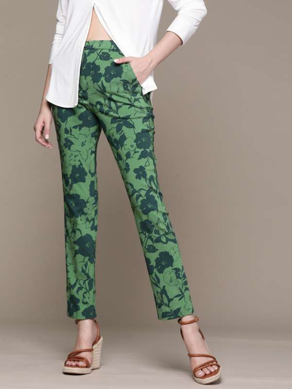 Buy Printed Chinos Printed Cotton Stretch Trouser Online  Indian Terrain