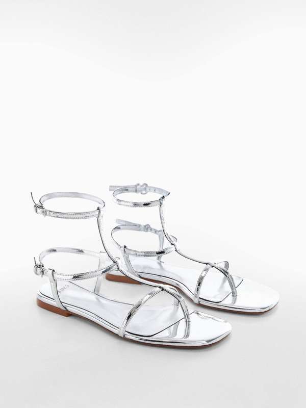 Mango lace clearance up sandals