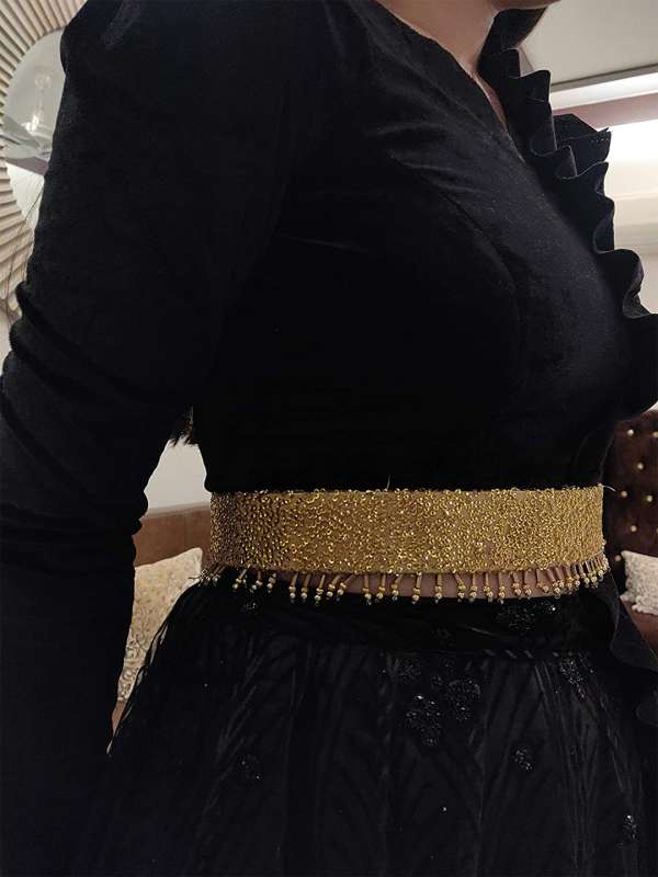 Golden belt for saree best sale