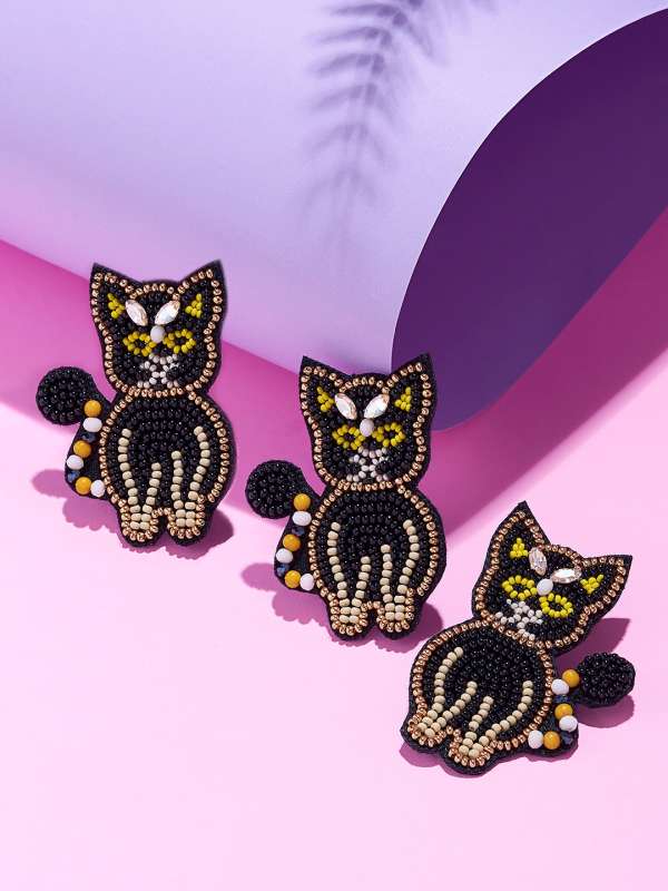 Bonsny Drop Dangle Sweet Black Cats Earrings Gift India  Ubuy